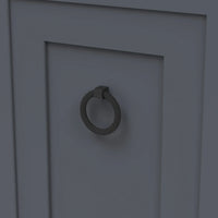 Bijou Sybil Collection Ring Pull 2-7/8'' x 2-3/4'' Matte Black Finish B076986-MB