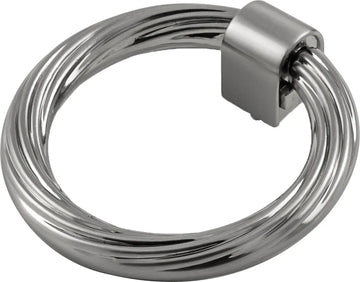 Bijou Sybil Collection Ring Pull 2-7/8'' x 2-3/4'' Satin Nickel Finish B076986-SN