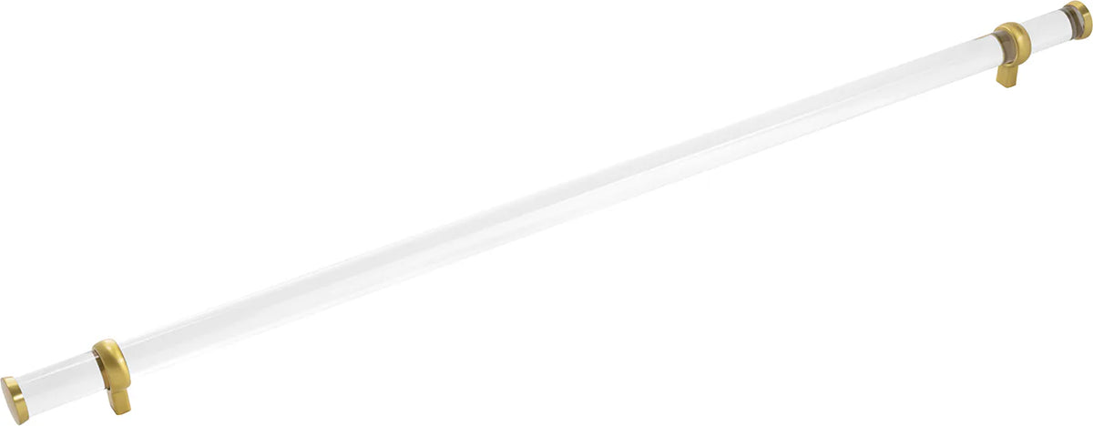 Bijou Paramount Pull 27-1/8'' cc Crysacrylic with Brushed Golden Brass Finish B077011-CABGB