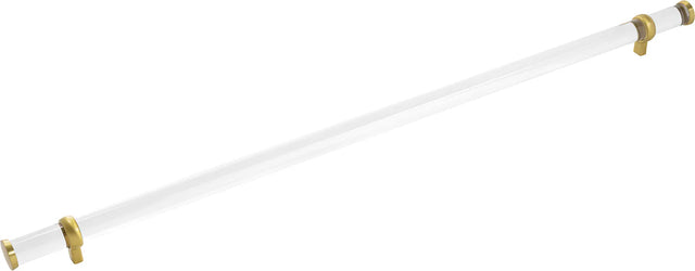 Bijou Paramount Pull 27-1/8'' cc Crysacrylic with Brushed Golden Brass Finish B077011-CABGB