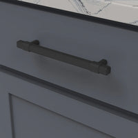 Monroe Collection Pull 6-5/16'' cc Matte Black Finish B077025-MB