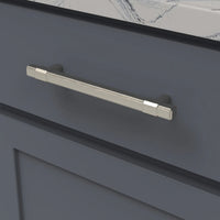 Monroe Collection Pull 6-5/16'' cc Satin Nickel Finish B077025-SN