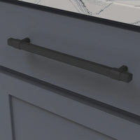 Monroe Collection Pull 8-13/16'' cc Matte Black Finish B077026-MB