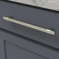 Monroe Collection Pull 8-13/16'' cc Satin Nickel Finish B077026-SN