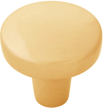 Emerge Collection Knob 1-5/16'' diam Brushed Golden Brass Finish B077045-BGB