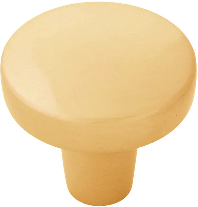 Emerge Collection Knob 1-5/16'' diam Brushed Golden Brass Finish B077045-BGB
