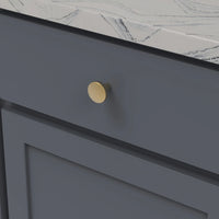 Emerge Collection Knob 1-5/16'' diam Brushed Golden Brass Finish B077045-BGB