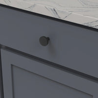 Emerge Collection Knob 1-5/16'' diam Matte Black Finish B077045-MB