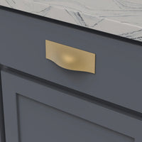 Emerge Collection Cup Pull 3-3/4'' cc Brushed Golden Brass Finish B077047-BGB