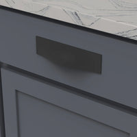 Emerge Collection Cup Pull 5-1/16'' cc Matte Black Finish B077048-MB