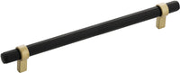 Sinclaire Collection Pull 8-13/16'' cc Matte Black & Brushed Golden Brass Finish B077053-MBBGB