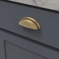 Fuller Collection Cup Pull 3-3/4'' cc Brushed Golden Brass Finish B077090-BGB