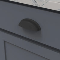 Fuller Collection Cup Pull 3-3/4'' cc Matte Black Finish B077090-MB