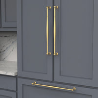 Fuller Collection Appliance Pull 18'' cc Brushed Golden Brass Finish B077278-BGB