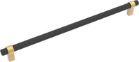 Sinclaire Collection Appliance Pull 18'' cc Matte Black & Brushed Golden Brass Finish B077288-MBBGB
