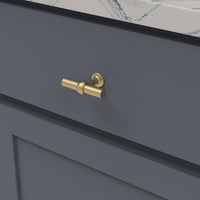 Ostia Collection T-Knob 2-1/2'' X 13/16'' Brushed Golden Brass Finish B077328-BGB
