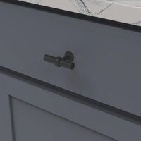 Ostia Collection T-Knob 2-1/2'' X 13/16'' Matte Black Finish B077328-MB