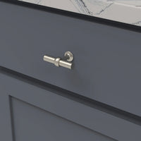Ostia Collection T-Knob 2-1/2'' X 13/16'' Satin Nickel Finish B077328-SN