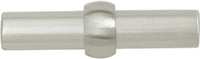 Fuse Collection Pull 6-5/16'' cc Satin Nickel with Black Wood Finish B076710WB-SN