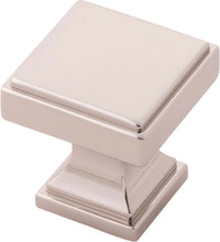 Brownstone Collection Knob 1-1/8'' Square Polished Nickel Finish B077458-14