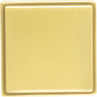 Brownstone Collection Knob 1-1/8'' Square Brushed Golden Brass Finish B077458-BGB