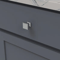 Brownstone Collection Knob 1-1/8'' Square Chrome Finish B077458-CH