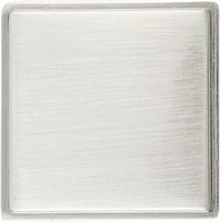 Brownstone Collection Knob 1-1/8'' Square Satin Nickel Finish B077458-SN