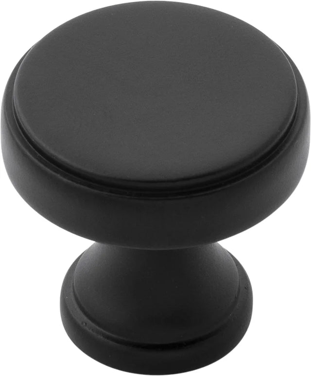 Brownstone Collection Knob 1-1/4'' diam Matte Black Finish B077459-MB