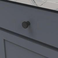 Brownstone Collection Knob 1-1/4'' diam Matte Black Finish B077459-MB