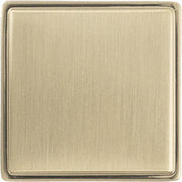 Brownstone Collection Knob 1-3/8'' Square Champagne Bronze Finish B077460-CBZ