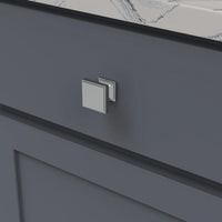Brownstone Collection Knob 1-3/8'' Square Chrome Finish B077460-CH