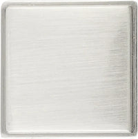 Brownstone Collection Knob 1-3/8'' Square Satin Nickel Finish B077460-SN