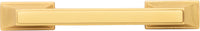Brownstone Collection Pull 3'' & 3-3/4'' cc Brushed Golden Brass Finish B077461-BGB