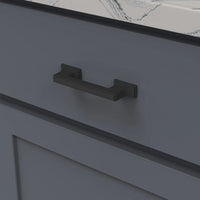 Brownstone Collection Pull 3'' & 3-3/4'' cc Matte Black Finish B077461-MB