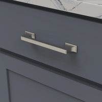 Brownstone Collection Pull 5-1/16'' cc Satin Nickel Finish B077462-SN