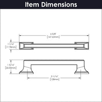 Brownstone Collection Pull 5-1/16'' cc Satin Nickel Finish B077462-SN