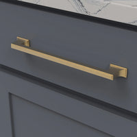 Brownstone Collection Pull 8-13/16'' cc Brushed Golden Brass Finish B077464-BGB