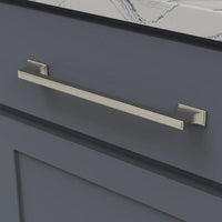 Brownstone Collection Pull 8-13/16'' cc Satin Nickel Finish B077464-SN