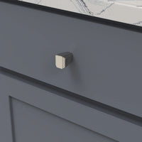 Belleclaire Collection Knob 1'' x 7/8'' Polished Nickel Finish B077493-14