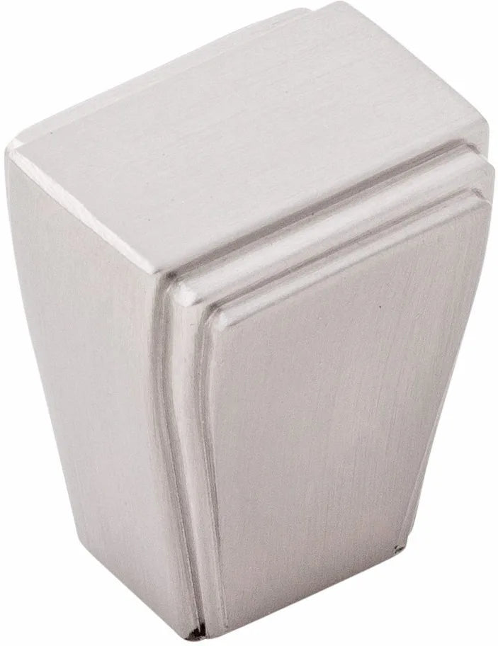 Belleclaire Collection Knob 1'' x 7/8'' Satin Nickel Finish B077493-SN