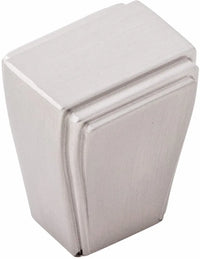 Belleclaire Collection Knob 1'' x 7/8'' Satin Nickel Finish B077493-SN