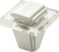 Belleclaire Collection Knob 1-1/4'' Square Polished Nickel Finish B077497-14