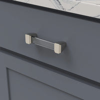 Belleclaire Collection Pull 3-3/4'' cc Crysacrylic with Satin Nickel Finish B077503-SN