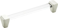 Belleclaire Collection Pull 6-5/16'' cc Crysacrylic with Polished Nickel Finish B077505-14