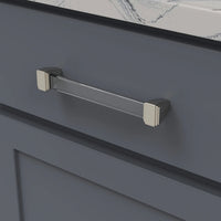 Belleclaire Collection Pull 6-5/16'' cc Crysacrylic with Satin Nickel Finish B077505-SN