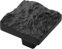 Sandrine Collection Knob 1-3/8'' Square Black Mist Finish B077512-BM