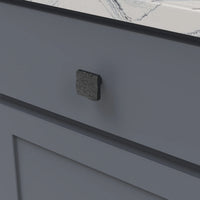 Sandrine Collection Knob 1-3/8'' Square Black Mist Finish B077512-BM