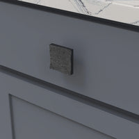Sandrine Collection Knob 2'' Square Black Mist Finish B077513-BM