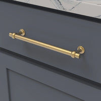 Ostia Collection Pull 7-9/16'' cc Brushed Golden Brass Finish B077525-BGB