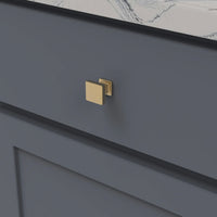 Brighton Collection Knob 1'' Square Brushed Golden Brass Finish B077890BGB